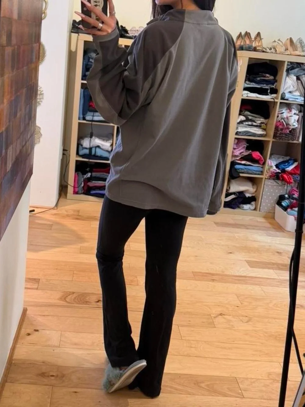 The North Face Charcoal Gray Half-Zip Pullover Sweater